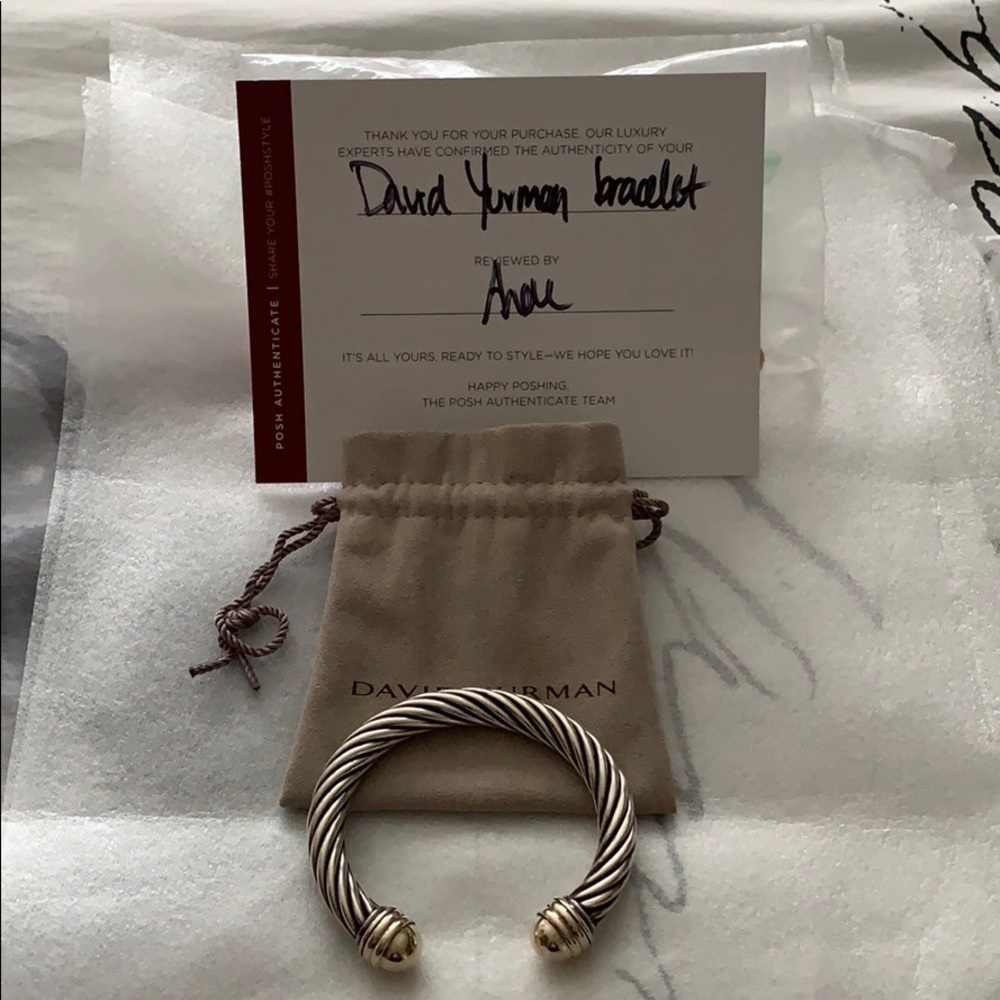 David Yurman 10mm cable bracelet size L